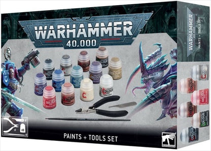 Warhammer 40k Paints + Tools Set