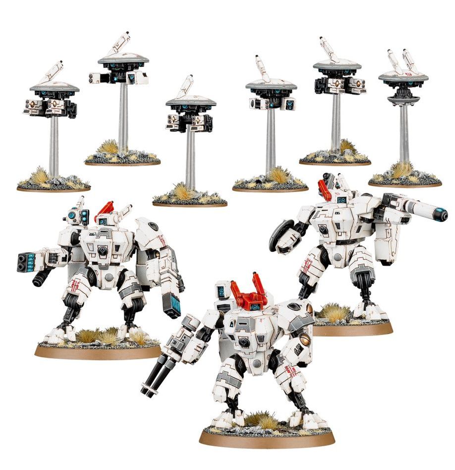 T'au Empire Crisis Battlesuit Team