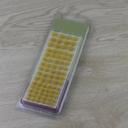 77pcs/set Realistic Grass Tufts Mixed Size Self-adhesive