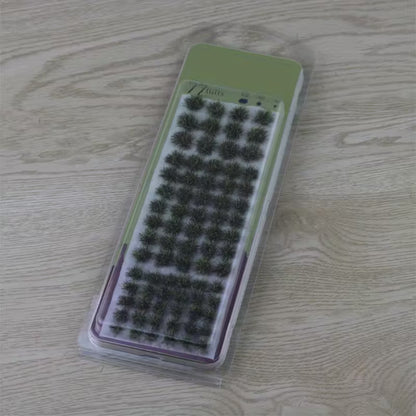 77pcs/set Realistic Grass Tufts Mixed Size Self-adhesive