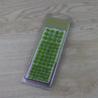 77pcs/set Realistic Grass Tufts Mixed Size Self-adhesive